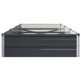 Raised Garden Bed Anthracite 240 x 80 x 24 cm cold-rolled steel