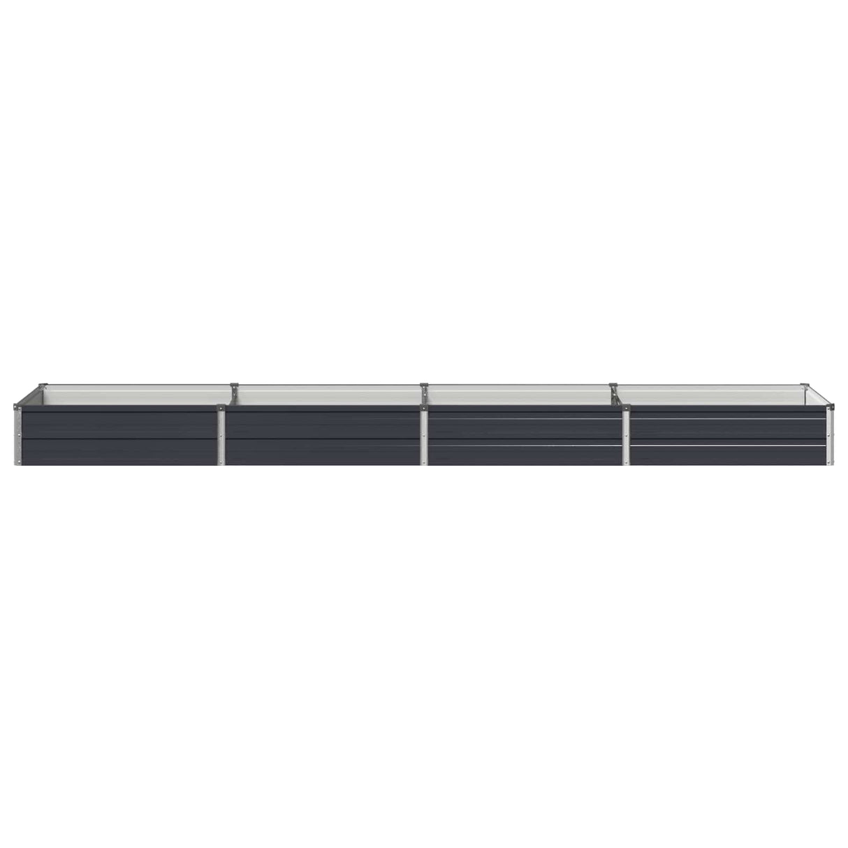 Raised Garden Bed Anthracite 320 x 80 x 24 cm cold-rolled steel