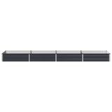 Raised Garden Bed Anthracite 320 x 80 x 24 cm cold-rolled steel
