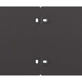Lawn Edging 30 pcs 15 x 103 cm Steel Black - Rear View