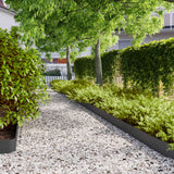 Lawn Edging 30 pcs 15 x 103 cm Steel Black