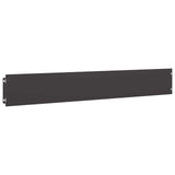 Lawn Edging 30 pcs 15 x 103 cm Steel Black - Side View