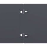 Lawn Edging 30 pcs 15 x 103 cm Steel Anthracite - Rear View