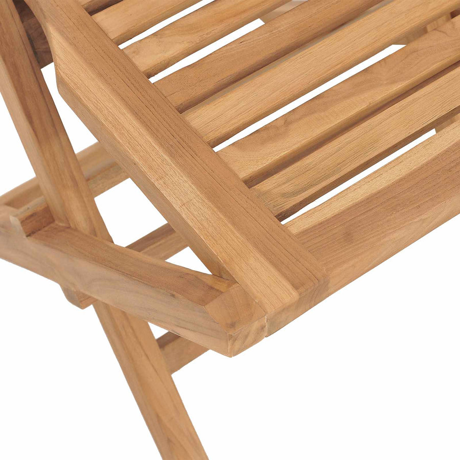 Garden Set 5 pcs Brown 60 x 60 x 75 cm Solid Teak Wood