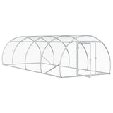 Chicken Coop Silver 400 x 150 x 100 cm Galvanised Steel