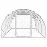 Chicken Coop Silver 400 x 150 x 100 cm Galvanised Steel