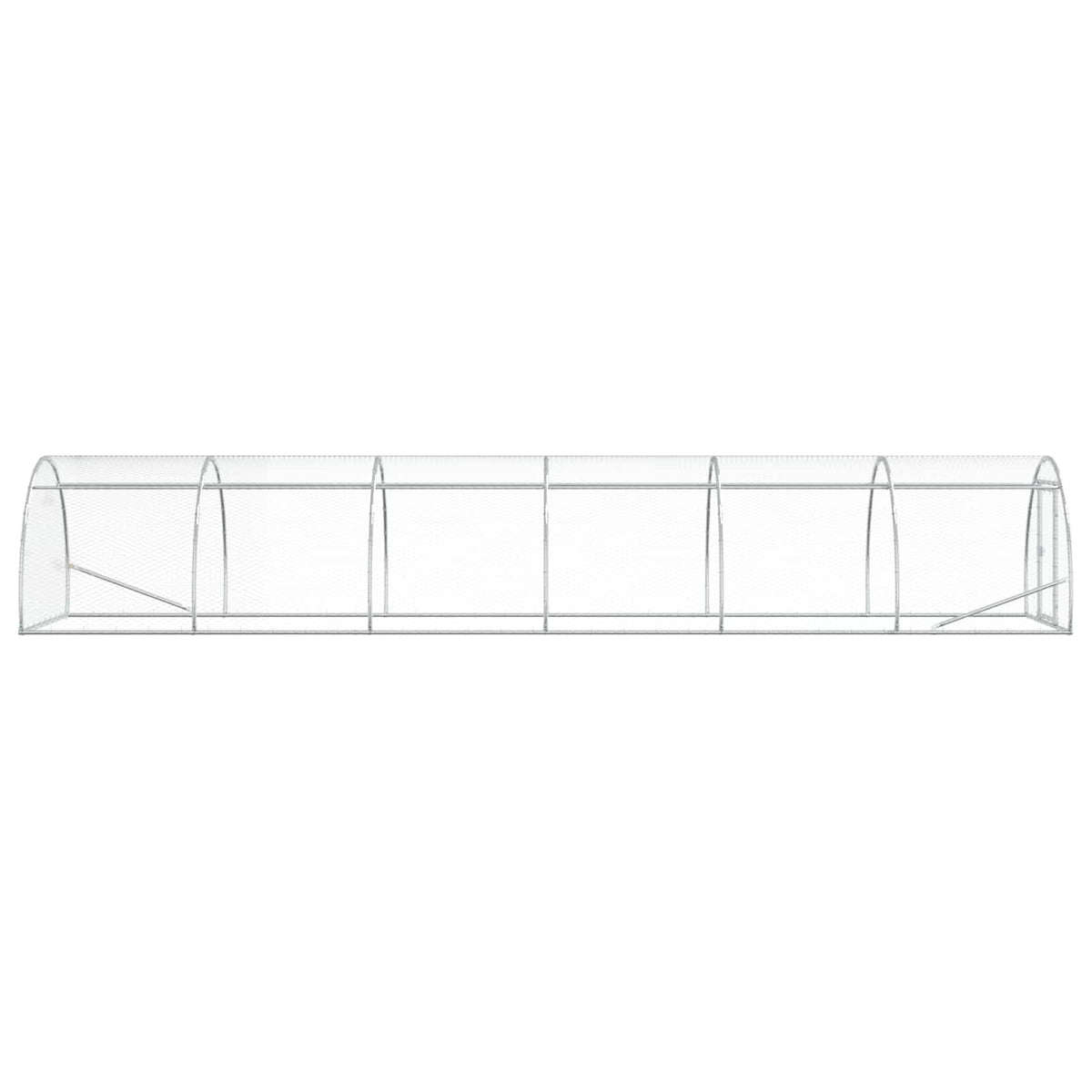 Chicken Coop Silver 600 x 150 x 100 cm Galvanised Steel