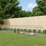 Chicken Coop Silver 800 x 150 x 100 cm Galvanised Steel
