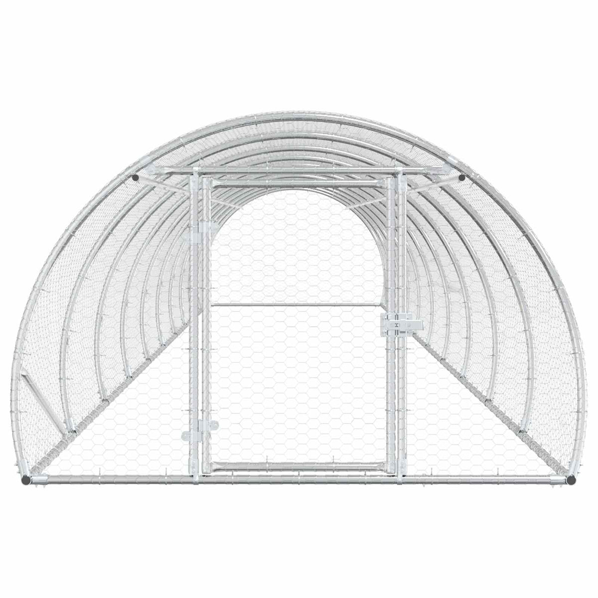Chicken Coop Silver 1000 x 150 x 100 cm Galvanised Steel