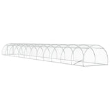 Chicken Coop Silver 1200 x 150 x 100 cm Galvanised Steel - Rear View
