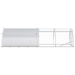 Chicken Coop Silver 400 x 150 x 100 cm Galvanised Steel
