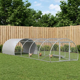 Chicken Coop Silver 600 x 150 x 100 cm Galvanised Steel