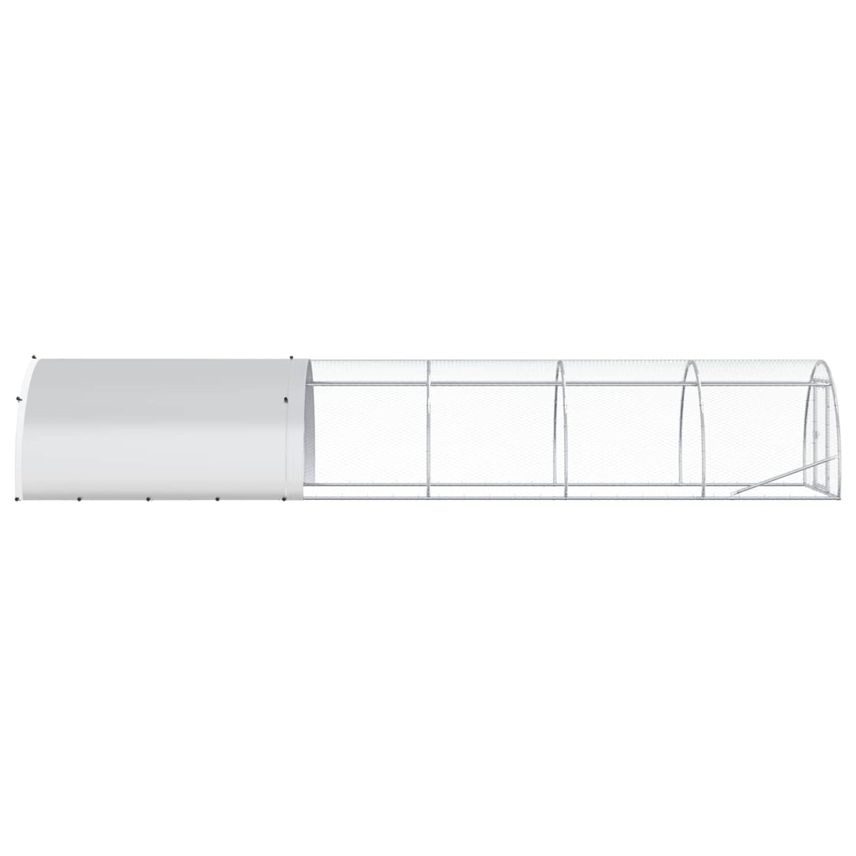 Chicken Coop Silver 600 x 150 x 100 cm Galvanised Steel