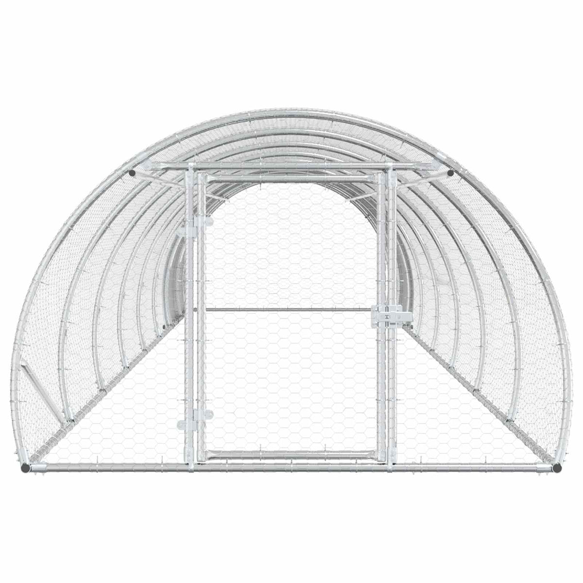 Chicken Coop Silver 800 x 150 x 100 cm Galvanised Steel