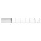 Chicken Coop Silver 800 x 150 x 100 cm Galvanised Steel