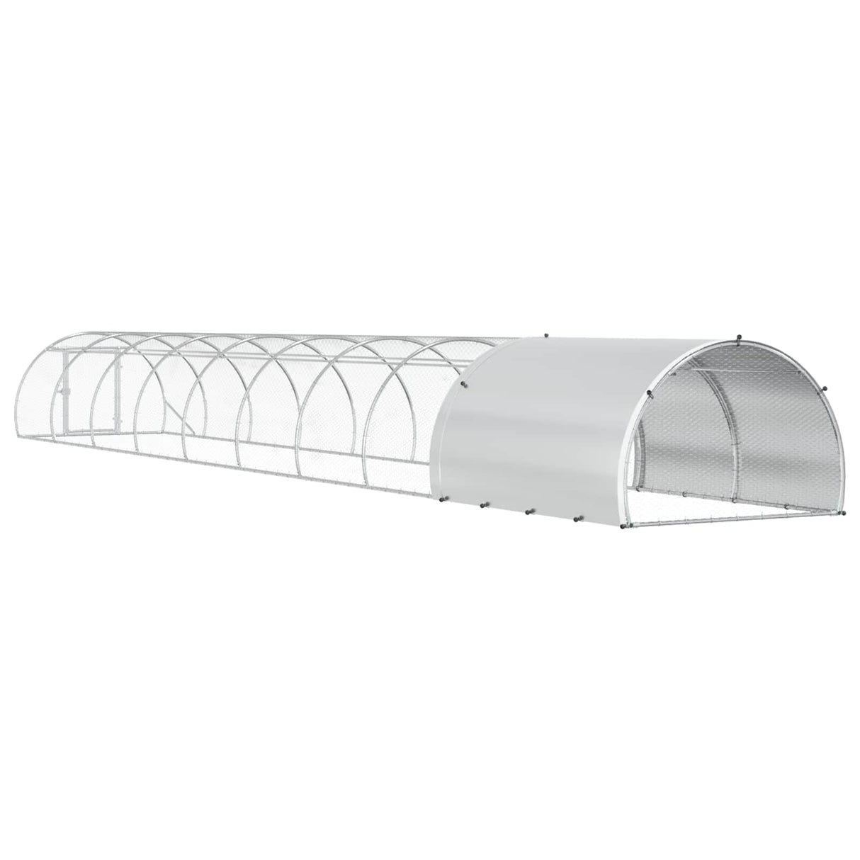 Chicken Coop Silver 1000 x 150 x 100 cm Galvanised Steel