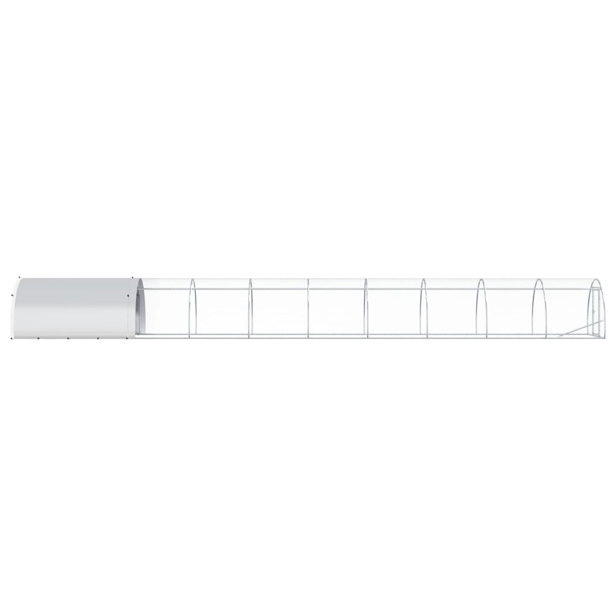 Chicken Coop Silver 1000 x 150 x 100 cm Galvanised Steel
