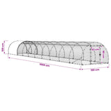 Chicken Coop Silver 1000 x 150 x 100 cm Galvanised Steel - Extra Image
