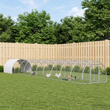 Chicken Coop Silver 1200 x 150 x 100 cm Galvanised Steel