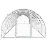 Chicken Coop Silver 1200 x 150 x 100 cm Galvanised Steel