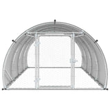 Chicken Coop Silver 400 x 150 x 100 cm Galvanised Steel