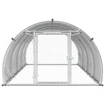 Chicken Coop Silver 400 x 150 x 100 cm Galvanised Steel