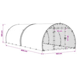 Chicken Coop Silver 400 x 150 x 100 cm Galvanised Steel