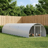 Chicken Coop Silver 600 x 150 x 100 cm Galvanised Steel