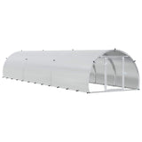 Chicken Coop Silver 600 x 150 x 100 cm Galvanised Steel
