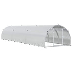 Chicken Coop Silver 600 x 150 x 100 cm Galvanised Steel