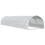 Chicken Coop Silver 600 x 150 x 100 cm Galvanised Steel