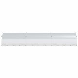 Chicken Coop Silver 600 x 150 x 100 cm Galvanised Steel - 45-Degree Angle