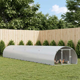 Chicken Coop Silver 800 x 150 x 100 cm Galvanised Steel