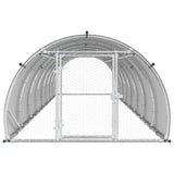 Chicken Coop Silver 800 x 150 x 100 cm Galvanised Steel