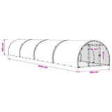 Chicken Coop Silver 800 x 150 x 100 cm Galvanised Steel - Extra Image