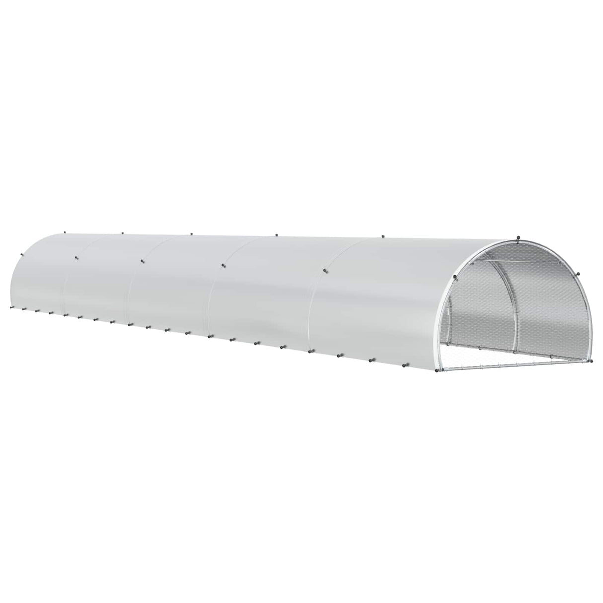Chicken Coop Silver 1000 x 150 x 100 cm Galvanised Steel