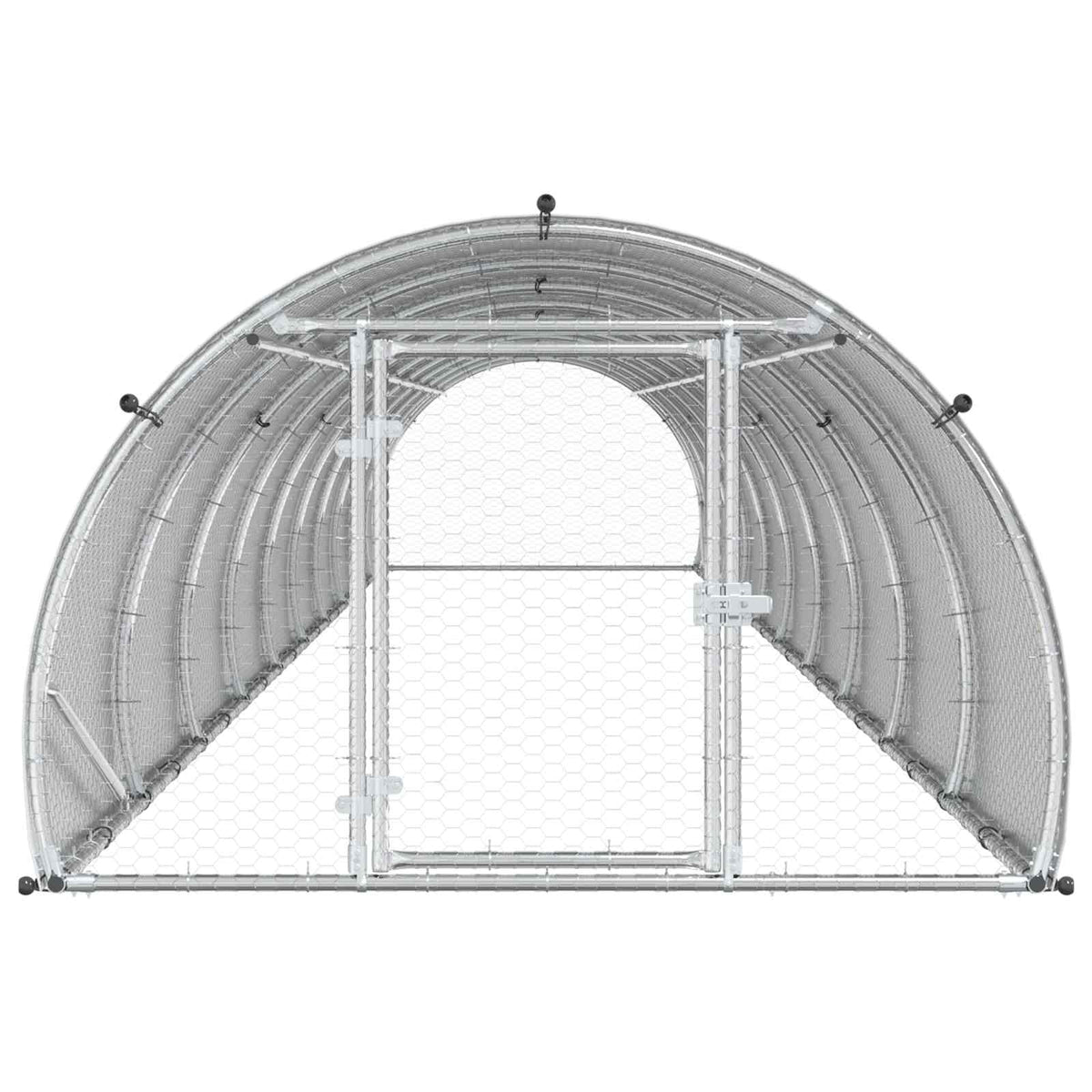 Chicken Coop Silver 1000 x 150 x 100 cm Galvanised Steel