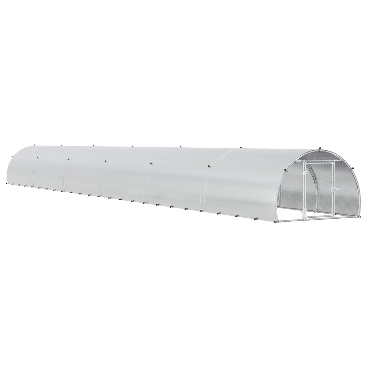 Chicken Coop Silver 1200 x 150 x 100 cm Galvanised Steel