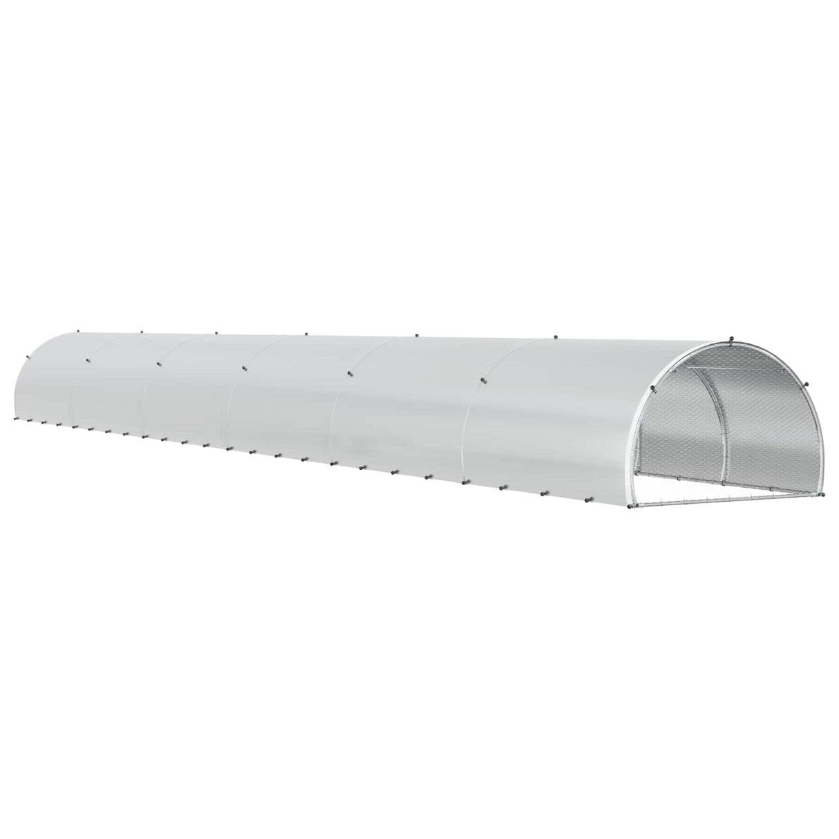 Chicken Coop Silver 1200 x 150 x 100 cm Galvanised Steel