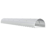 Chicken Coop Silver 1200 x 150 x 100 cm Galvanised Steel - Rear View