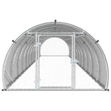 Chicken Coop Silver 1200 x 150 x 100 cm Galvanised Steel