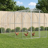 Chicken Coop Silver 400 x 200 x 200 cm Galvanised Steel