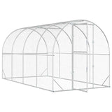 Chicken Coop Silver 400 x 200 x 200 cm Galvanised Steel