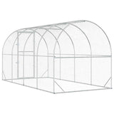Chicken Coop Silver 400 x 200 x 200 cm Galvanised Steel