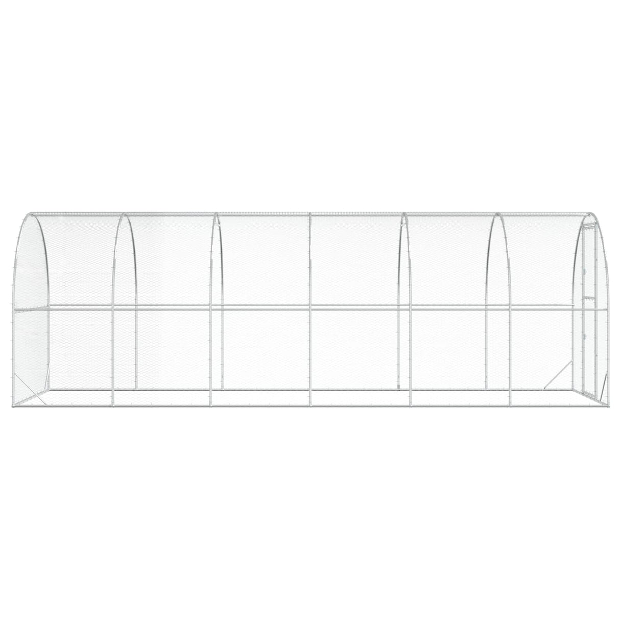 Chicken Coop Silver 600 x 200 x 200 cm Galvanised Steel