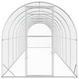 Chicken Coop Silver 1000 x 200 x 200 cm Galvanised Steel