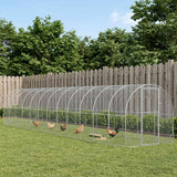 Chicken Coop Silver 1200 x 200 x 200 cm Galvanised Steel