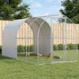 Chicken Coop Silver 400 x 200 x 200 cm Galvanised Steel