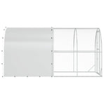 Chicken Coop Silver 400 x 200 x 200 cm Galvanised Steel, image 5