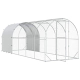 Chicken Coop Silver 600 x 200 x 200 cm Galvanised Steel